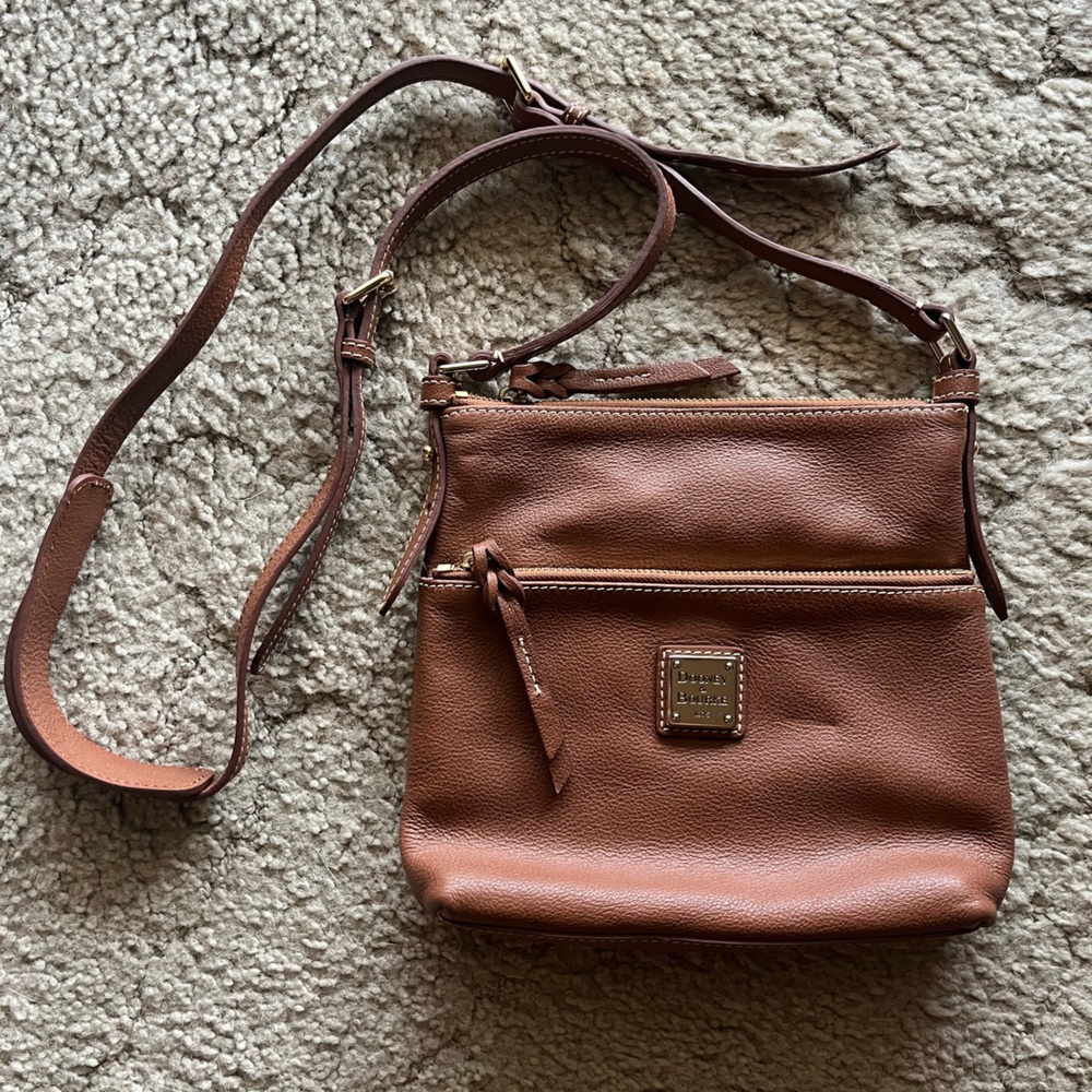 Dooney & Bourke Tan Leather Shoulder Bag